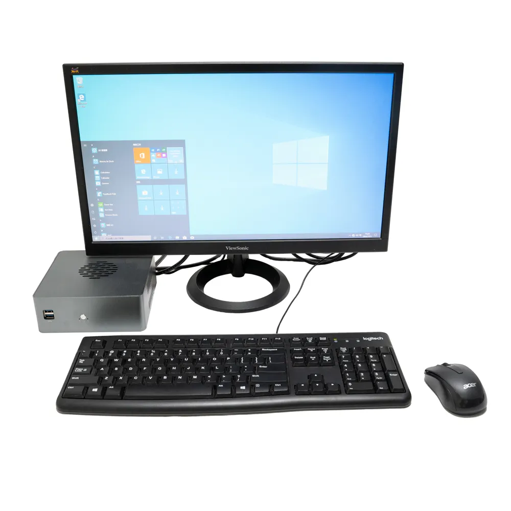 Qotom Mini Computer Desktop Mainframe gewinnen 10 i3 i5 Firewall PC 6 Intel I211-AT Gigabit LAN Industrie Mini PC
