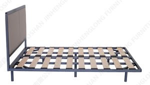 Tête <span class=keywords><strong>de</strong></span> <span class=keywords><strong>lit</strong></span> rembourrée Cadre <span class=keywords><strong>de</strong></span> <span class=keywords><strong>lit</strong></span> en bois et métal - Product Image 4