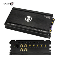 Amplificateur de voiture monoblock VK X1800.1 12V classe D 1800W RMS/3200W Max, crossovers de canal, SNR >100dB, amélioration audio de voiture