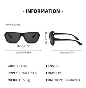 Nouvelles <span class=keywords><strong>lunettes</strong></span> <span class=keywords><strong>de</strong></span> <span class=keywords><strong>soleil</strong></span> <span class=keywords><strong>polarisées</strong></span> pour hommes, pour la conduite et les activités <span class=keywords><strong>de</strong></span> plein air, protection UV, monture carrée tendance - Product Image 2