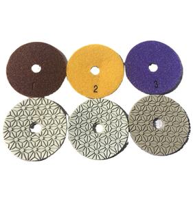 JDK 4 Zoll Wet 3 Step Diamond Polish ing Pad für die Vorbereitung der Granit-und Quarz oberfläche - Product Image 1