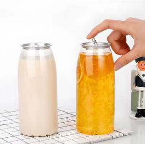 Factory Customized Food Grade Transparent PET Disposable <b>Can</b>, <b>Empty</b> Plastic Storage Container For Pet Milk Bottles And Fruit Jui - Product Image 4