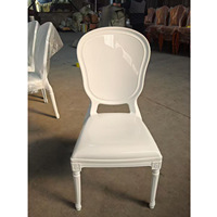 Chaise de salle à manger nordique simple et décontractée, avec dossier en plastique rembourré, pour hôtel, restaurant, banquet, salle privée