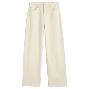 Vêtements pour hommes fabriqués en usine Design personnalisé quatre saisons nouveau jean simple ample à jambe droite le jean à jambe large en denim d'été - Product Image 1