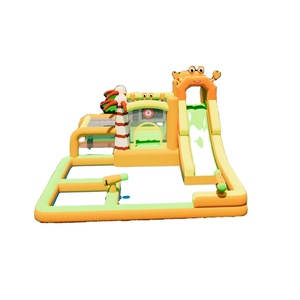 Nhà Sản Xuất Tùy Chỉnh Ngoài Trời Đài Phun Nước Trẻ Em Inflatables Lâu Đài Trượt Combo Hồ Bơi Nước Với Vòng Bóng - Product Image 1