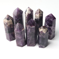 Großhandel klare Quarz Obelisken Amethyst Rosenquarz Calcit Tigerauge Fluorit Kristall türme
