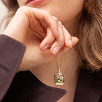 Pendentif boîte flottante DIY, médaillon transparent à compartiments, porte-mémoire cœur et carré, ouverture et fermeture, fournitures pour la création de bijoux