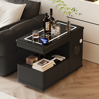 Armoire latérale intelligente pour la maison Petite table basse minimaliste moderne Tables de salon mobiles de petite taille et de coin de canapé