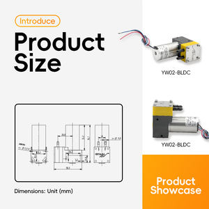 YW02-A-BLDC Enkele Kop Micro-Luchtpomp 320 Ml/min Hoge Diafragma Waterpomp Voor Aquarium 3l/Min Borstelloze Thee Machine Vacuümpomp - Product Image 3