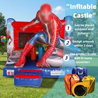 Location de structures de jeux d'extérieur pour fêtes, château gonflable sur le thème des super-héros, structure gonflable pour enfants