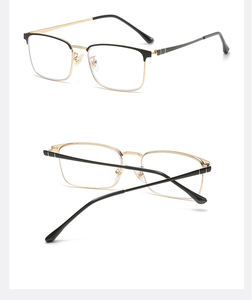 ヴィンテージレトロメタルスクエアフレームアンチブルーライトビジネス老眼鏡男性女性老人用 - Product Image 5