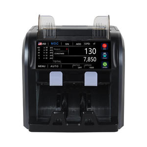 Contadora de billetes de doble sensor CIS AL-958T, máquina contadora de dinero de denominación mixta, 2 compartimentos, clasificador de billetes falsos - Product Image 2