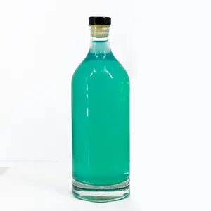 CD-280 Credible 500ml Manufacturer Supply Liquor Wine Glass Bottle with Cork Vodka Bottle Whiskey Bottle