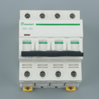 Disjoncteur miniature pour boîtier de distribution industriel domestique 1P 2P 3P 4P, protection contre les surcharges et les courts-circuits