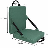 Chaise pliante d'extérieur de haute qualité avec coussin anti-salissure pour stades, plages, parcs et camping, incluant un coussin isotherme oblique
