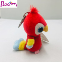 Perroquet personnalisé porte-clés en peluche animal en peluche doux porte-clés en gros porte-clés jouets