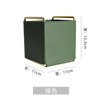 Vente chaude Cosmétiques Télécommande Clé De Stockage De Bureau PU Plateau En Cuir Multifonctionnel Boîte De Rangement Organisateur De Bureau