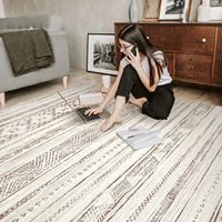 Modern Area Rugs for Living Room Rug Distressed Indoor Carpet Neutral Moroccan Ultra Soft for Machine Washable