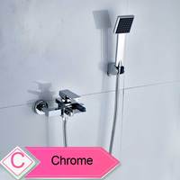 Moderne Colonne Pluie Luxe Bain Douche Robinets Mitigeur Style Classique Poli Céramique Noyau De Valve Usine Directement En Gros