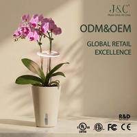 Kit de Jardinage Intérieur avec Anneau Lumineux pour Orchidées 5W Spectre Complet DC5V Auto-Arrosant CE ETL OEM ODM Disponible