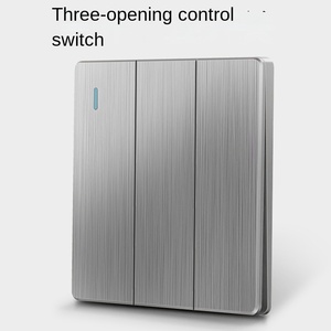 Nouveau design d'interrupteurs de panneau en métal interrupteur mural électrique et prise domestique - Product Image 3