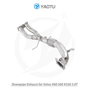 वोल्वो v60, s60, और xc60 (3.0 टी) के लिए गर्मी-इन्सुलेट डाउनपाइप के माध्यम से सीधे उच्च प्रवाह स्टेनलेस स्टील - Product Image 5