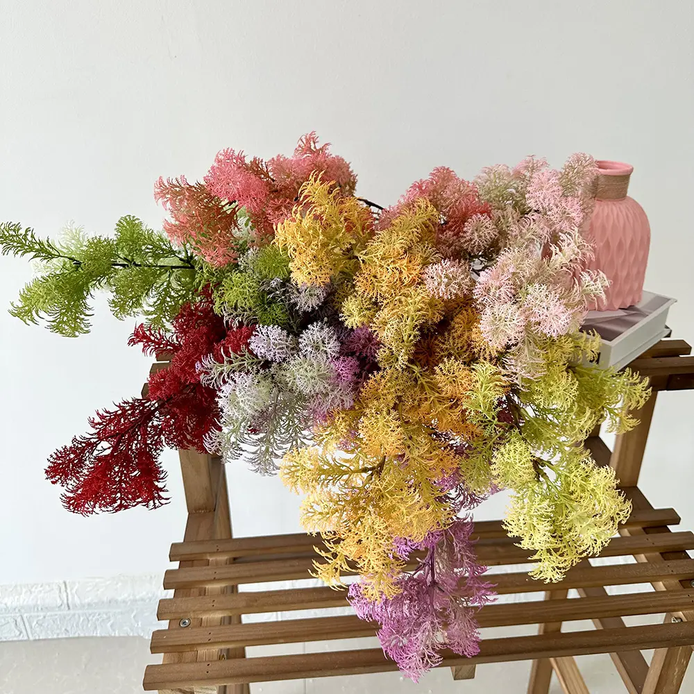 निर्माता सिडनी आलीशान घास विवाह हॉल सजावटी फूल सामग्री हस्तनिर्मित प्लास्टिक फूल घर के लिविंग रूम में फूलते हैं