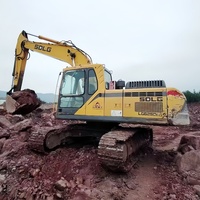 Excavatrice sur chenilles hydraulique d'occasion 22 tonnes, moteur Deutz, hydraulique KYB, capacité de godet 0,8-1,2 m³ - SDLG LG6225E
