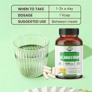 OEM ODM Private Label <span class=keywords><strong>St</strong></span>.John's capsule 500mg-integratore a base di erbe per il benessere e il relax femminile-supporta un sonno migliore - Product Image 4