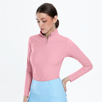 Vêtements d'équitation personnalisés avec logo, sous-vêtements respirants pour l'équitation, t-shirts à manches longues à séchage rapide, hauts d'équitation extensibles dans 4 directions