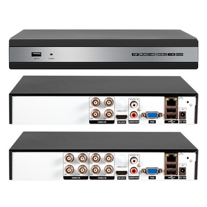 Grabador <span class=keywords><strong>DVR</strong></span> KERUI 4/8CH 6 en 1, solo H.265+, compatible con AHD, TVI, CVI, CVBS, IP, XVI, sistema de vigilancia con acceso remoto por aplicación P2P - Product Image 1
