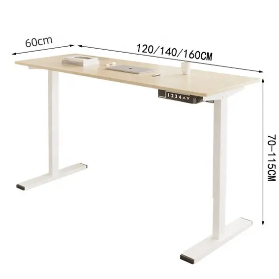 ユニバーサルモダンオフィス家具シングルモータースタンドデスクStehpultシットツースタンドオフィスデスク調節可能なテーブル