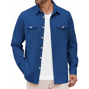 <span class=keywords><strong>Giacca</strong></span> <span class=keywords><strong>camicia</strong></span> Casual da uomo-manica lunga <span class=keywords><strong>verde</strong></span> con tasche Multiple - Product Image 5