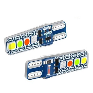 Lampe LED en silicone T10 à 4 couleurs, 30308SMD, effet éclatement d'eau, pour éclairage de <span class=keywords><strong>plaque</strong></span> d'<span class=keywords><strong>immatriculation</strong></span> 12V, jaune, <span class=keywords><strong>vert</strong></span>, bleu, clignotant pour <span class=keywords><strong>feux</strong></span> de conduite - Product Image 5