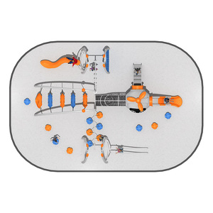 Circuito <span class=keywords><strong>de</strong></span> Entrenamiento Físico y Diversión para Niños, Sistema <span class=keywords><strong>de</strong></span> Pista <span class=keywords><strong>de</strong></span> Fitness, Equipo <span class=keywords><strong>de</strong></span> Juegos al Aire Libre para Parques Temáticos - Product Image 3