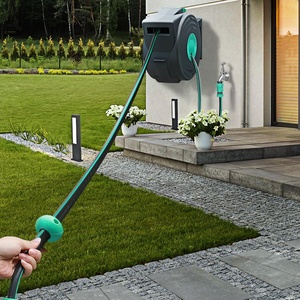 <span class=keywords><strong>D</strong></span>évidoir Mural Automatique Rétractable pour Tuyau <span class=keywords><strong>d</strong></span>'Arrosage de Jardin, Système <span class=keywords><strong>d</strong></span>'<span class=keywords><strong>Irrigation</strong></span> et Nettoyeur Haute Pression Flexible - Product Image 4