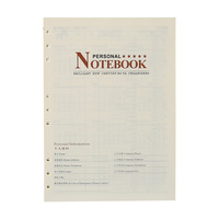 Carnet de notes personnalisé A5 A6, Page intérieure, recharge 6 anneaux, reliure spirale, Inserts intérieurs, planificateur à feuilles mobiles, journal intime, papiers de remplissage intérieurs