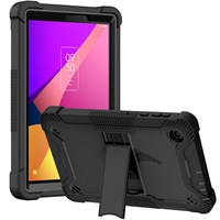Coques de tablette robustes et résistantes pour T Mobile TCL Tab 8 LE 8 pouces, compatibles avec les enfants, avec béquille, antichoc, en silicone de luxe