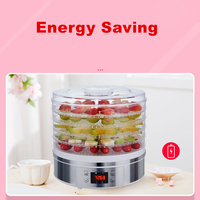 Sécheuse à légumes et fruits, déshydrateur électrique numérique domestique, machine à déshydrater, 5 couches, sécheuse alimentaire DIY avec minuterie