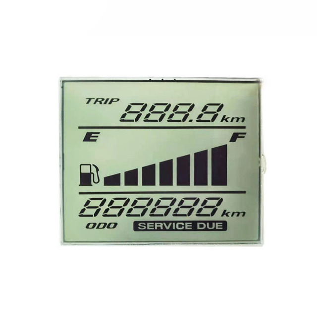 Custom TN HTN Segment LCD Display Module Square Motorcycle Dashboard LCD Screen