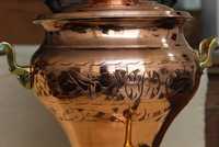 Théière turque en cuivre Samovar, bouilloire Maestro, théière turque en cuivre