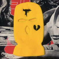 Sombreros de invierno bordados de alta calidad para hombres y mujeres, máscara de esquí, agujero para los ojos, pasamontañas personalizado, gorro de punto de gran tamaño