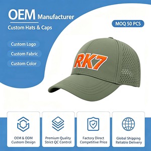 Curved Visor Baseball <b>Hat</b> Non or Water Proof Gorros Beisbol Cap 6 Panel Laser Hole Sport <b>Hats</b> for Men Custom Baseball Cap - Product Image 1