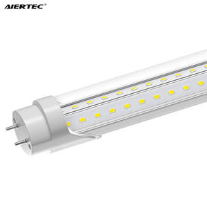 หลอดไฟ LED T8 ขนาด 4 ฟุต 24 วัตต์ AIER ETL DLC รองรับ OEM ODM สำหรับไฟส่องสว่างภายในอาคาร 120-130LM/W  วัสดุอะลูมิเนียมและพลาสติก  3000-6500K รับประกัน 3 ปี - Product Image 1