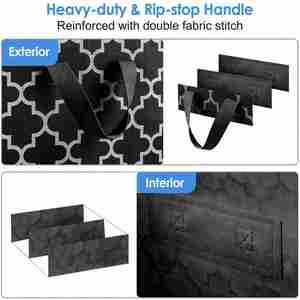 Custom Comforter Storage <b>Bag</b> Zippered <b>Bag</b> with Large Clear Window and Carry Handles - Product Image 5