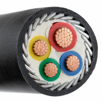 Cable de Alimentación de PE con Armadura de Acero XLPE, Resistente al Fuego y Bajo en Humo, Libre de Halógenos, Cu/XLPE/STA/LSZH, 0.6/1kV 1.5-300mm IEC 60331