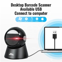 Escáner de Código de Barras de Escritorio de Alta Velocidad JR-T28, Sensor Automático de 360 Grados, Lector de Códigos QR 2D CMOS para Uso en Supermercados