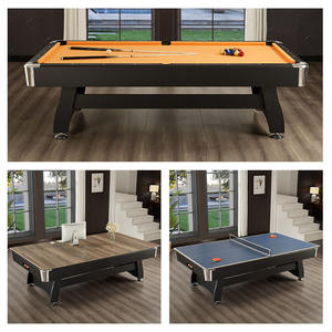 Table de <span class=keywords><strong>billard</strong></span> multifonctionnelle 3 en 1 en MDF de conception américaine simple, 7 pieds, 8 pieds, 9 pieds, avec système de retour automatique des billes, vente en gros à prix réduit - Product Image 5