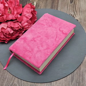 Copertine per Libri Elasticizzate Fatte a Mano, Riutilizzabili, Protezione per Quaderni, Copertina in Tessuto per Bibbia, Diario, Agenda, in Velluto Elasticizzato - Product Image 5