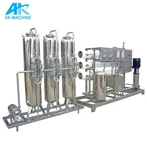 99% apparecchiature per sistemi a membrana Ultra filtranti da 1000 litri/ora completamente automatiche per acqua minerale fluviale